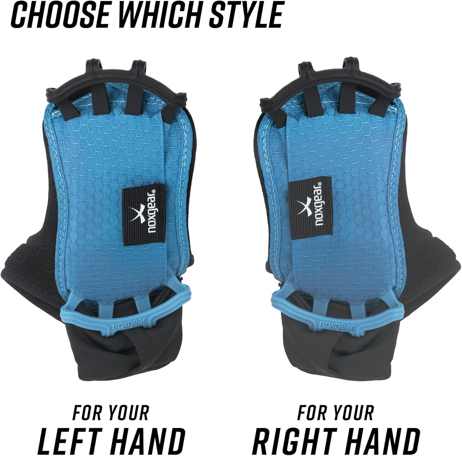 image:imageNoxgear Hand Held Phone Holder Handheld Grip Phone Holder with Key Fob amp Card Slot for Running Jogging amp Working Out Compatible with All Phones iPhone Samsung amp Google Machine WashableNoxgear Blue