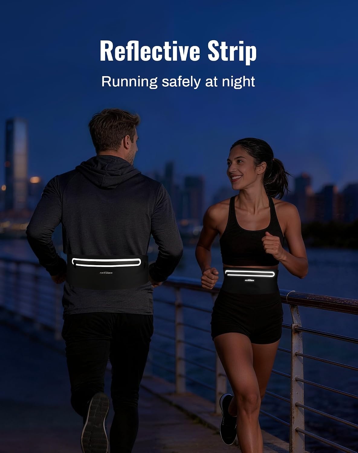 image:imageRunning Belt for Women amp MenUltra Light Slim Running BeltsBlack