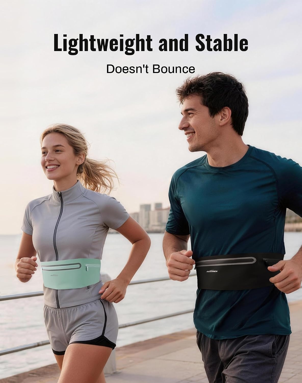 image:imageRunning Belt for Women amp MenUltra Light Slim Running BeltsBlue