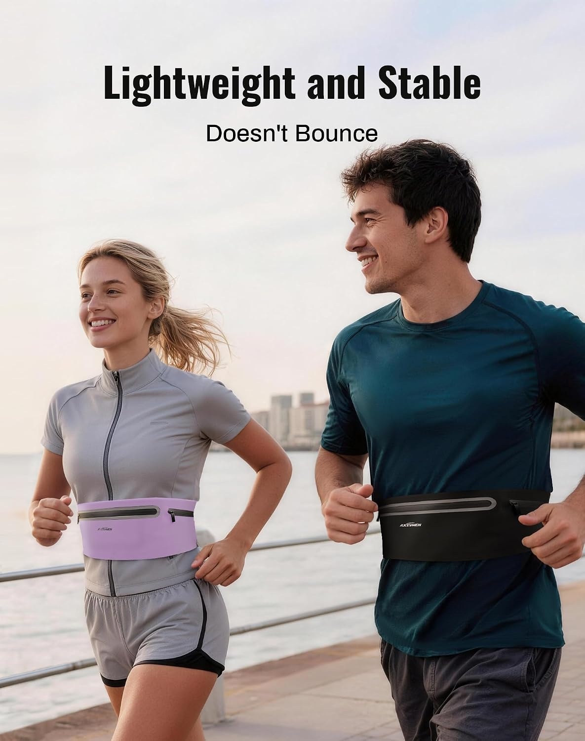 image:imageRunning Belt for Women amp MenUltra Light Slim Running BeltsPurple