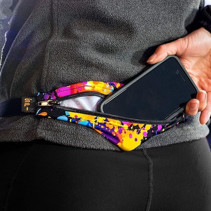 image:imageSPIbelt Running Belt Original Monochromatic Women Men Phone Holder for Running Running Fanny Pack Holder for Phone Running Waist Pack Adjustable Waist Fits All Phones White wWhite ZipperWhiteWhite Zipper