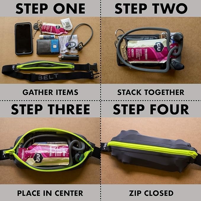 image:imageSPIbelt Running Belt Original Monochromatic Women Men Phone Holder for Running Running Fanny Pack Holder for Phone Running Waist Pack Adjustable Waist Fits All Phones White wWhite ZipperWhiteWhite Zipper