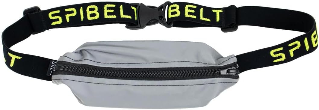 image:imageSPIbelt Running Belt Original Monochromatic Women Men Phone Holder for Running Running Fanny Pack Holder for Phone Running Waist Pack Adjustable Waist Fits All Phones White wWhite ZipperReflective with Black Zipper