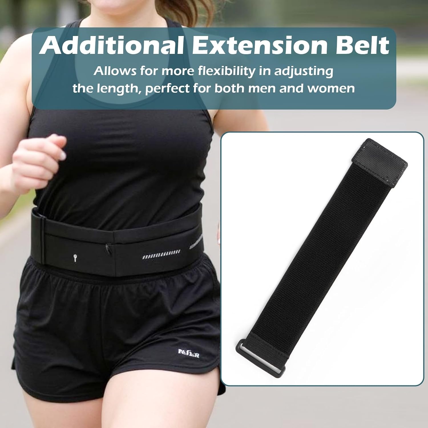 image:imageSlim Running Belt for Men and Women Running Waist PackBlackmedium