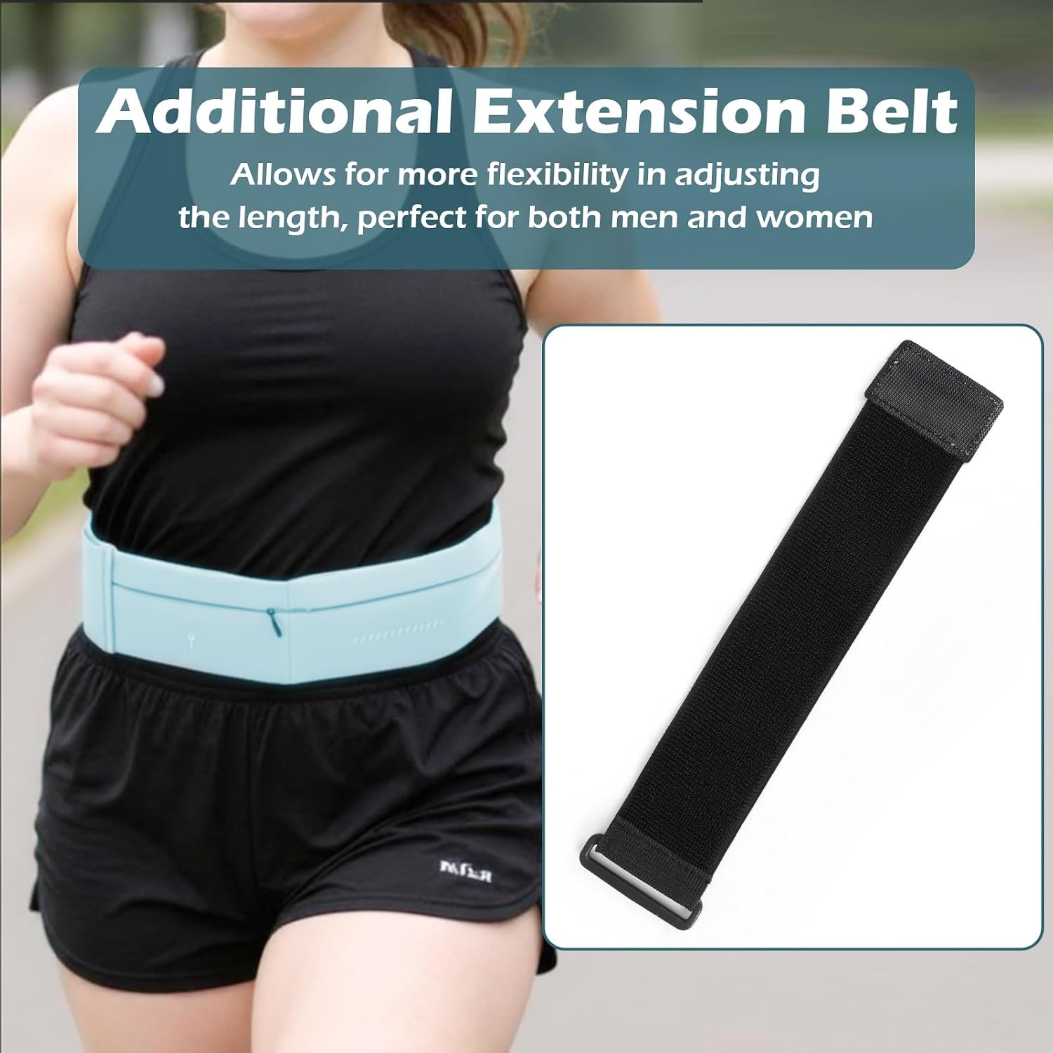 image:imageSlim Running Belt for Men and Women Running Waist PackCyanmedium