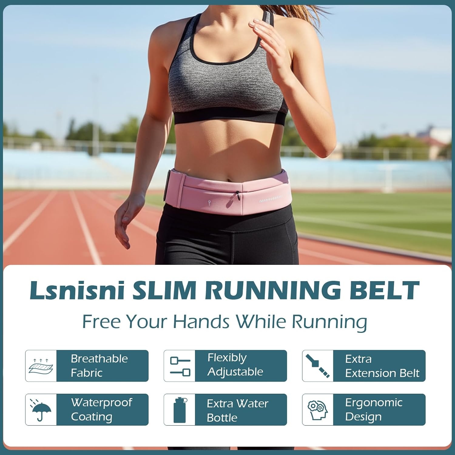 image:imageSlim Running Belt for Men and Women Running Waist PackPinkmedium