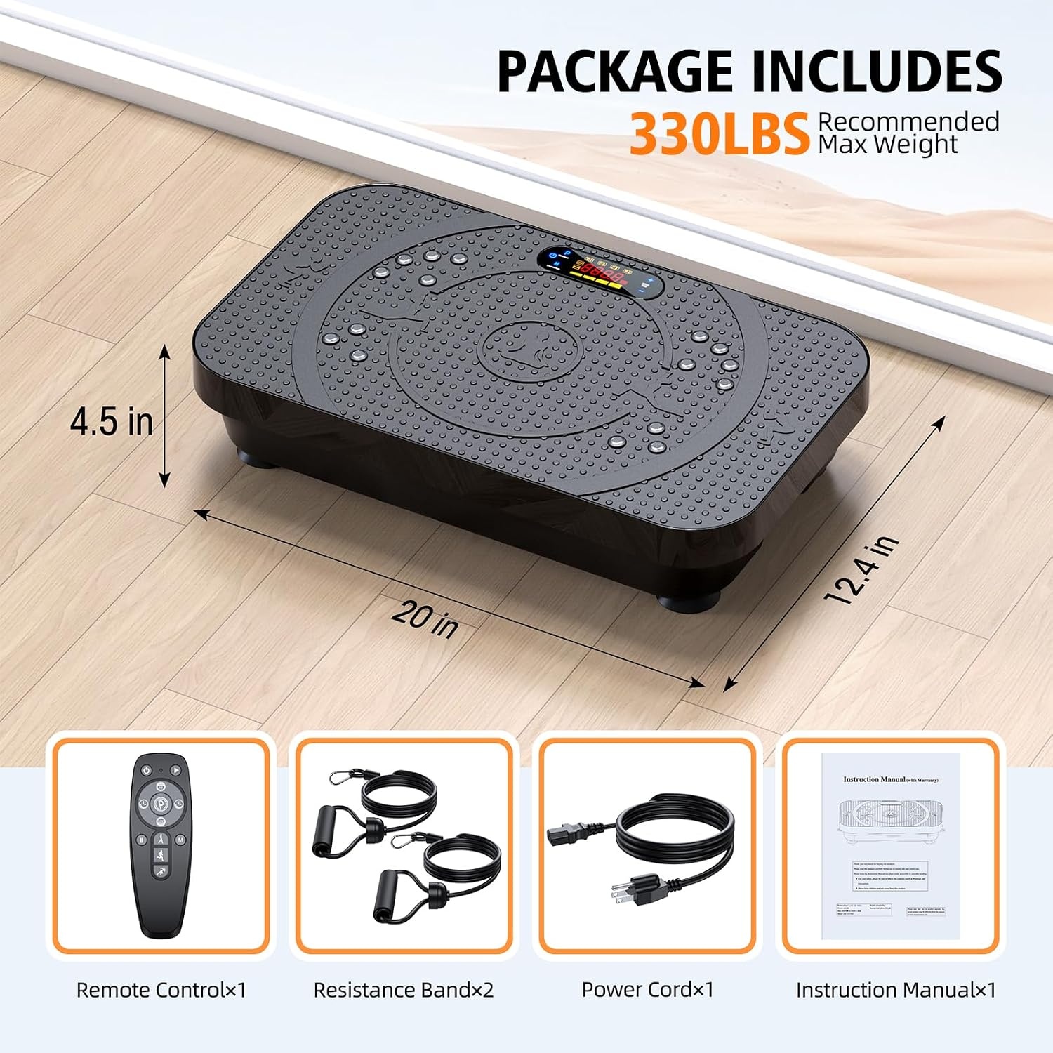 image:imageVibration Plate Exercise Machine 1999 Full Body Workout PlatformBlack