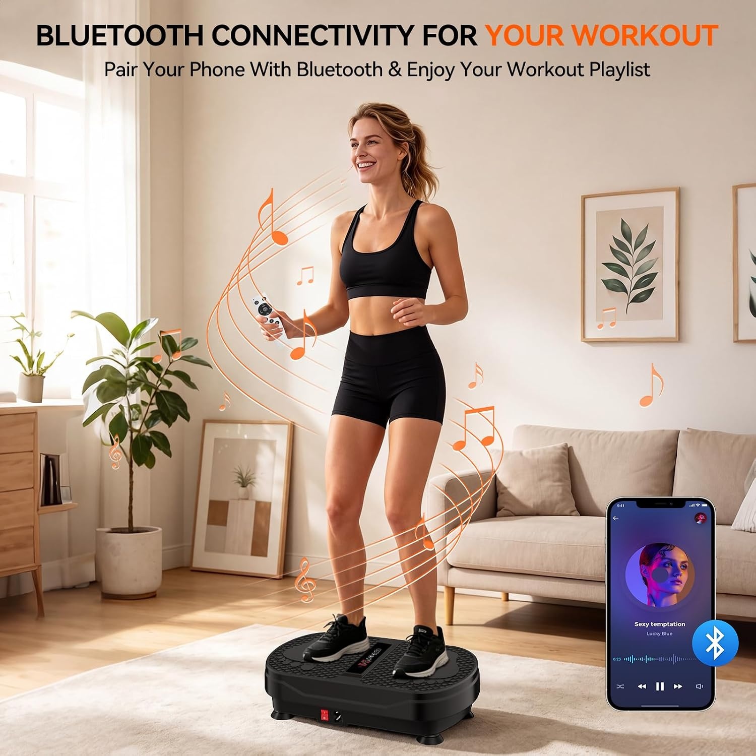 image:imageVibration Plate Exercise Machine for Full Body Lymphatic DrainageCarbon Black