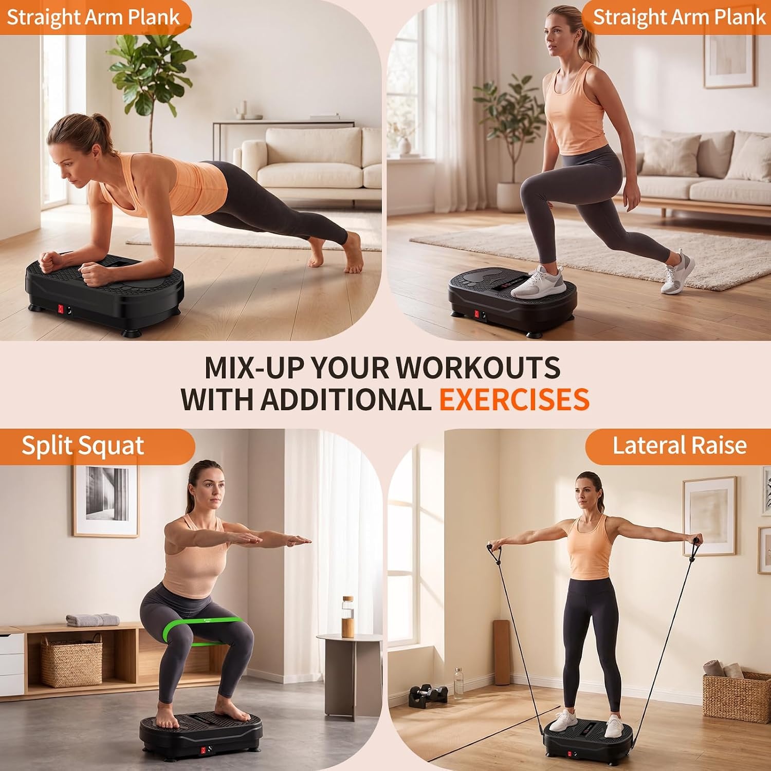 image:imageVibration Plate Exercise Machine for Full Body Lymphatic DrainageCarbon Black
