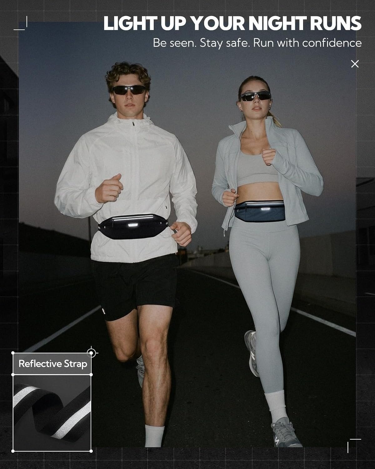 image:imageWATERFLY Running Belt Slim Breathable Back Pad 4Pocket Runners PouchBlack