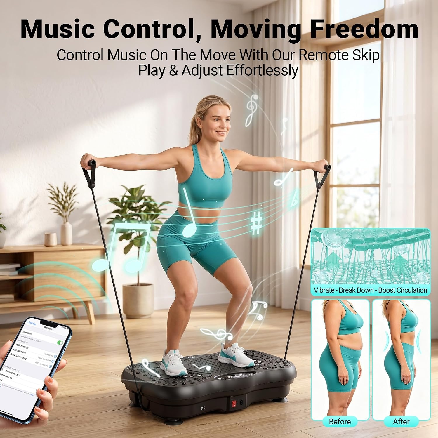 image:imageZTT Vibration Plate Exercise Machine for Lymphatic Drainage 450lbs