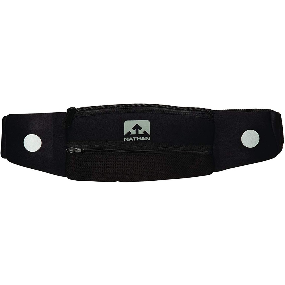 image:imageNathan 5K Runners Waist Pack Nathan Running Belt Essentials for Women and Men Smartphone Storage Adjustable ReflectiveBlack