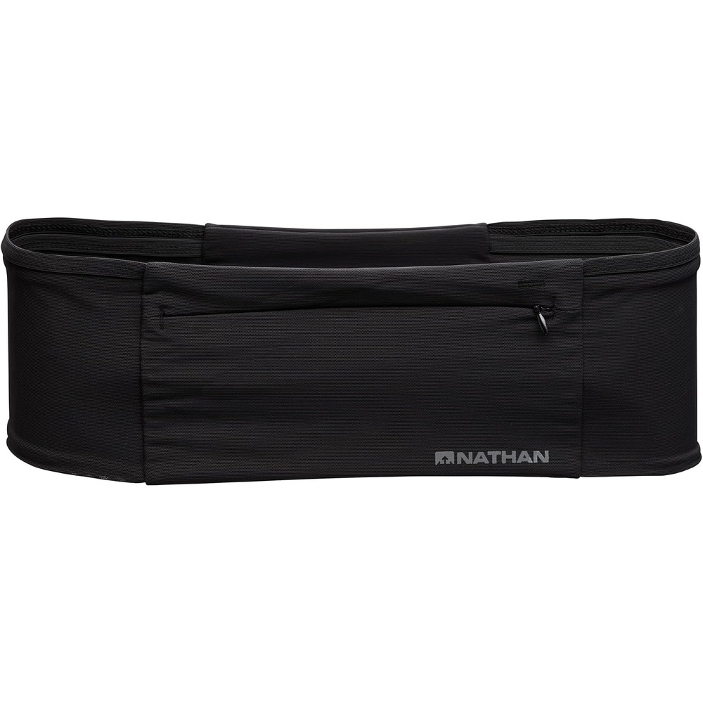 image:imageNathan Zipster Max Running Belt Running Belts for Women and Men BounceFree Waist Pack with Extra Large Zipper Pocket Smartphone Storage Walking Gym HikingBlack