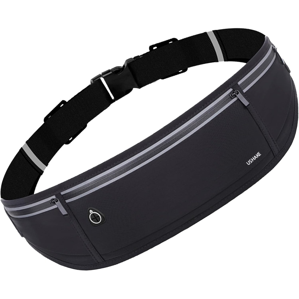 image:imageSlim Running Belt Bounce Free Fanny Pack Phone HolderBlack