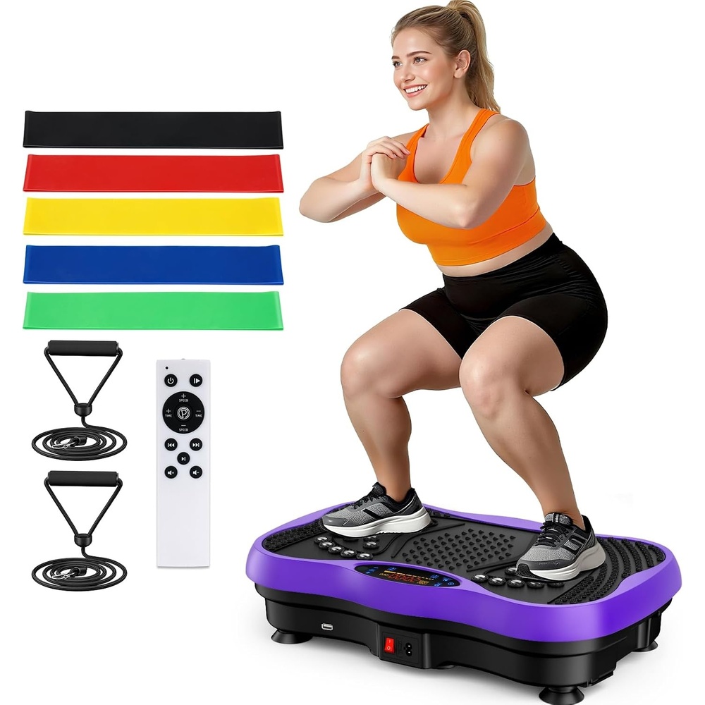 image:imageVibration Plate Exercise Machine for Full Body Lymphatic DrainagePurple
