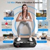 AoraPulse Vibration Plate for Lymphatic Drainage with 9 Programs 250 Speeds(Black)