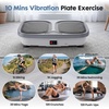 DUMOS Vibration Plate, Whole Body Workout Machine with LED Touch Screen & Pull Ropes for Weight Loss & Muscle Toning, Vibrate Platform Machines(Grey)