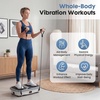 DUMOS Vibration Plate, Whole Body Workout Machine with LED Touch Screen & Pull Ropes for Weight Loss & Muscle Toning, Vibrate Platform Machines(Grey)