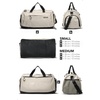 Fitgriff® Gym Bag for Men & Women with Shoe & Wet Compartment – Duffle Bag for Travel, Sports, Fitness & Workout(Beige)