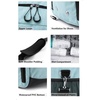 Fitgriff® Gym Bag for Men & Women with Shoe & Wet Compartment – Duffle Bag for Travel, Sports, Fitness & Workout(Cyan)