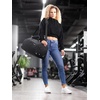 Fitgriff® Gym Bag for Men & Women with Shoe & Wet Compartment – Duffle Bag for Travel, Sports, Fitness & Workout(Full Black)