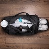 Fitgriff® Gym Bag for Men & Women with Shoe & Wet Compartment – Duffle Bag for Travel, Sports, Fitness & Workout(Full Black)