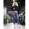 Fitgriff® Gym Bag for Men & Women with Shoe & Wet Compartment – Duffle Bag for Travel, Sports, Fitness & Workout(Grey)