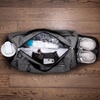 Fitgriff® Gym Bag for Men & Women with Shoe & Wet Compartment – Duffle Bag for Travel, Sports, Fitness & Workout(Grey)