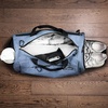 Fitgriff® Gym Bag for Men & Women with Shoe & Wet Compartment – Duffle Bag for Travel, Sports, Fitness & Workout(Light Blue)
