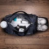 Fitgriff® Gym Bag for Men & Women with Shoe & Wet Compartment – Duffle Bag for Travel, Sports, Fitness & Workout(Navy Blue)