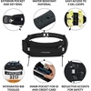 Fitletic – Ultimate II Running Pouch with Gels, Runners Pouch, Running Waist Belt with Gel Loops, Exterior Pocket, Inner Pocket, and Integrated Bib Toggles, Running Accessories(Pink & Black)