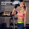 Jueachy Running Belts for Women Waterproof Fanny Pack Running Waist Pouch Phone holder Adjustable Sports Money Belt with Headphone Port(Green)