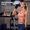 Jueachy Running Belts for Women Waterproof Fanny Pack Running Waist Pouch Phone holder Adjustable Sports Money Belt with Headphone Port(PK)