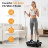 NEWBULIG Vibration Plate Exercise Machine Body Shaker for Home Office(Black)