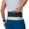 Nathan Zipster Max Running Belt, Running Belts for Women and Men, Bounce-Free Waist Pack with Extra Large Zipper Pocket, Smartphone Storage, Walking, Gym, Hiking(Black)