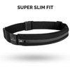No-Bounce Slim & Secure Running Belt, Fits ALL Phones, Keys, Cards, Gels(2. Black)