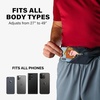 No-Bounce Slim & Secure Running Belt, Fits ALL Phones, Keys, Cards, Gels(2. Black)