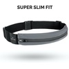No-Bounce Slim & Secure Running Belt, Fits ALL Phones, Keys, Cards, Gels(4. Grey)