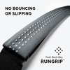 No-Bounce Slim & Secure Running Belt, Fits ALL Phones, Keys, Cards, Gels(4. Grey)