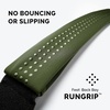 No-Bounce Slim & Secure Running Belt, Fits ALL Phones, Keys, Cards, Gels(5. Army Green)