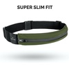 No-Bounce Slim & Secure Running Belt, Fits ALL Phones, Keys, Cards, Gels(5. Army Green)