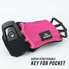 Noxgear Hand Held Phone Holder – Handheld Grip Phone Holder with Key Fob & Card Slot for Running, Jogging & Working Out – Compatible with All Phones (iPhone, Samsung & Google) – Machine Washable(Raspberry)