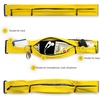 Running Belt for Men Women, Water-resistant Fanny Pack with 3 Zipper Pockets & Reflective Safety Strips, Adjustable Waist Pack Jogging Pouch for Phone, Keys & Essentials (Black, Large)(Yellow)