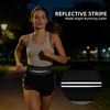 Running Belt for Men Women, Water-resistant Fanny Pack with 3 Zipper Pockets & Reflective Safety Strips, Adjustable Waist Pack Jogging Pouch for Phone, Keys & Essentials (Black, Large)(Black)