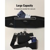 Running Belt for Women & Men-Ultra Light Slim Running Belts(Black)