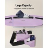 Running Belt for Women & Men-Ultra Light Slim Running Belts(Purple)