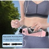 Running Belt,Fanny Pack Fits Phones UP to 6.5″ for Women Men,Black and Pink(Pink)