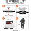SPIbelt Running Belt Original Monochromatic, Women Men, Phone Holder for Running, Running Fanny Pack, Holder for Phone, Running Waist Pack, Adjustable Waist, [Fits All Phones]. White w/White Zipper(Steel Blue)