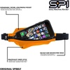 SPIbelt Running Belt Original Monochromatic, Women Men, Phone Holder for Running, Running Fanny Pack, Holder for Phone, Running Waist Pack, Adjustable Waist, [Fits All Phones]. White w/White Zipper(black with pink flamingos)
