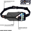 SPIbelt Running Belt Original Monochromatic, Women Men, Phone Holder for Running, Running Fanny Pack, Holder for Phone, Running Waist Pack, Adjustable Waist, [Fits All Phones]. White w/White Zipper(Black with Anthracite Zipper)